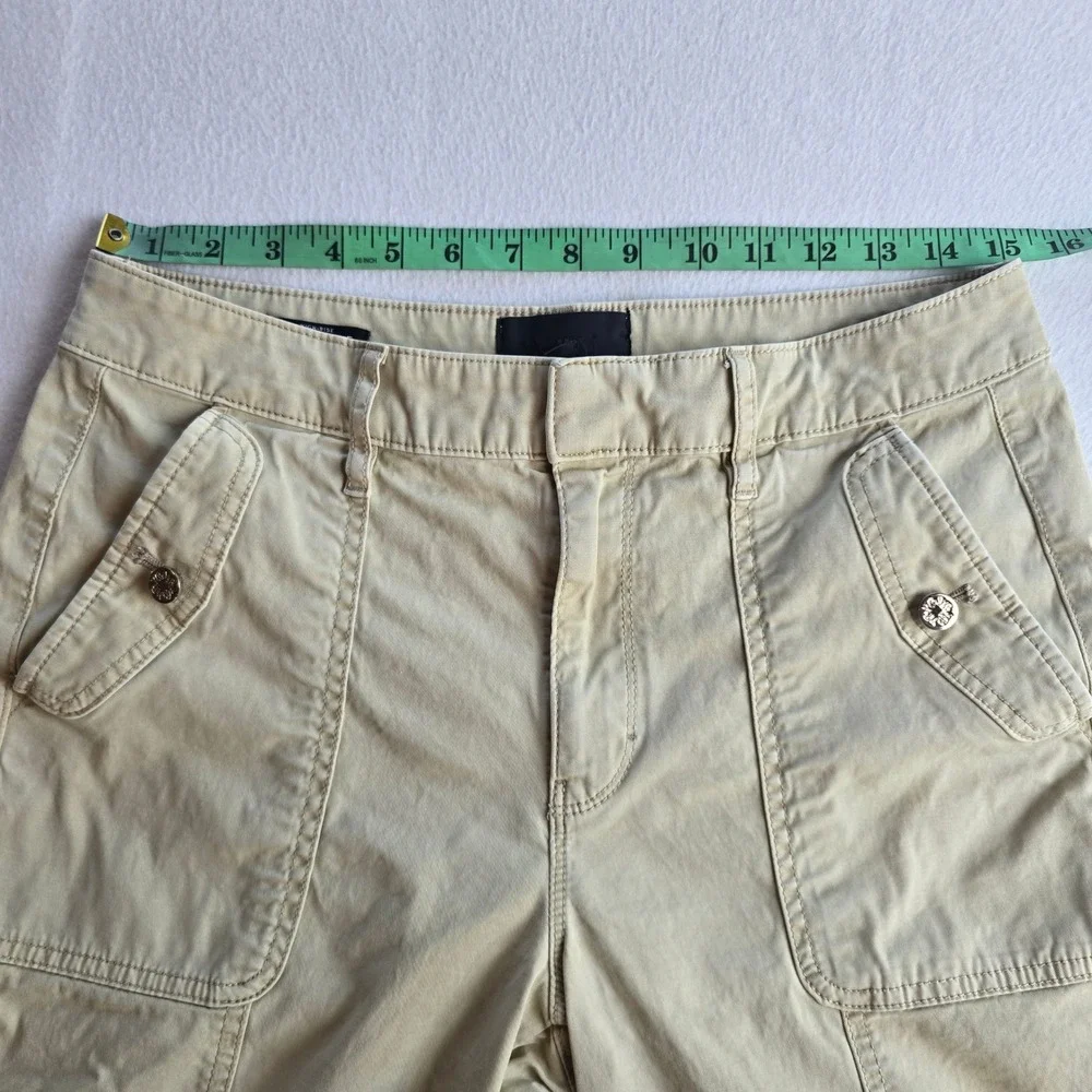 White House Black Market Pret-A-Jet High Rise Slim Ankle Khaki Utility Pants 8